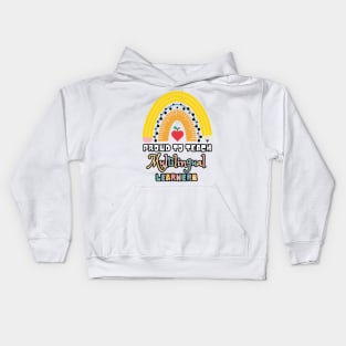 Proud To Teach Multilingual Learners Kids Hoodie